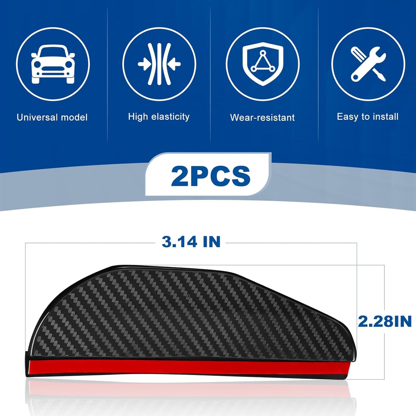 Carbon Fibre Rearview Mirror Rain Cover