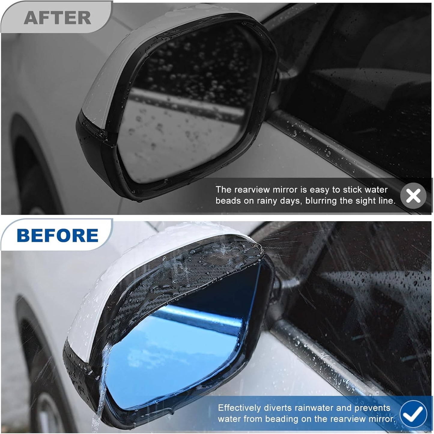 Carbon Fibre Rearview Mirror Rain Cover