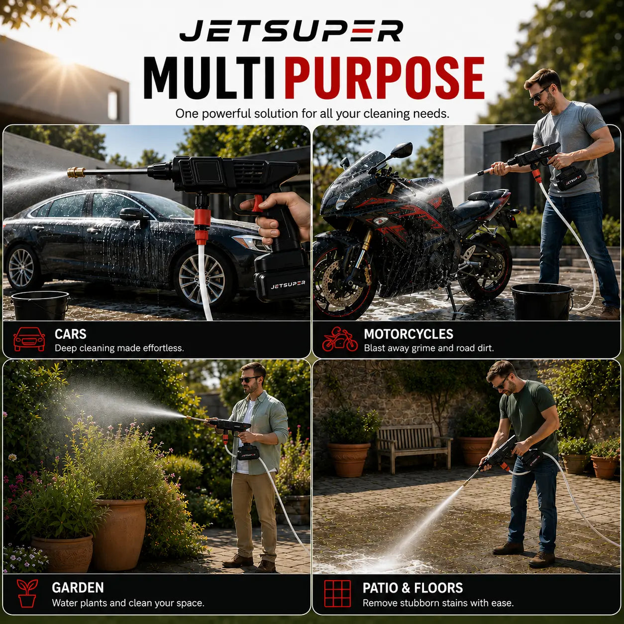 JetSuper™ Pro - Most Powerful Pressure Washer For Car, Home & Outdoor Space