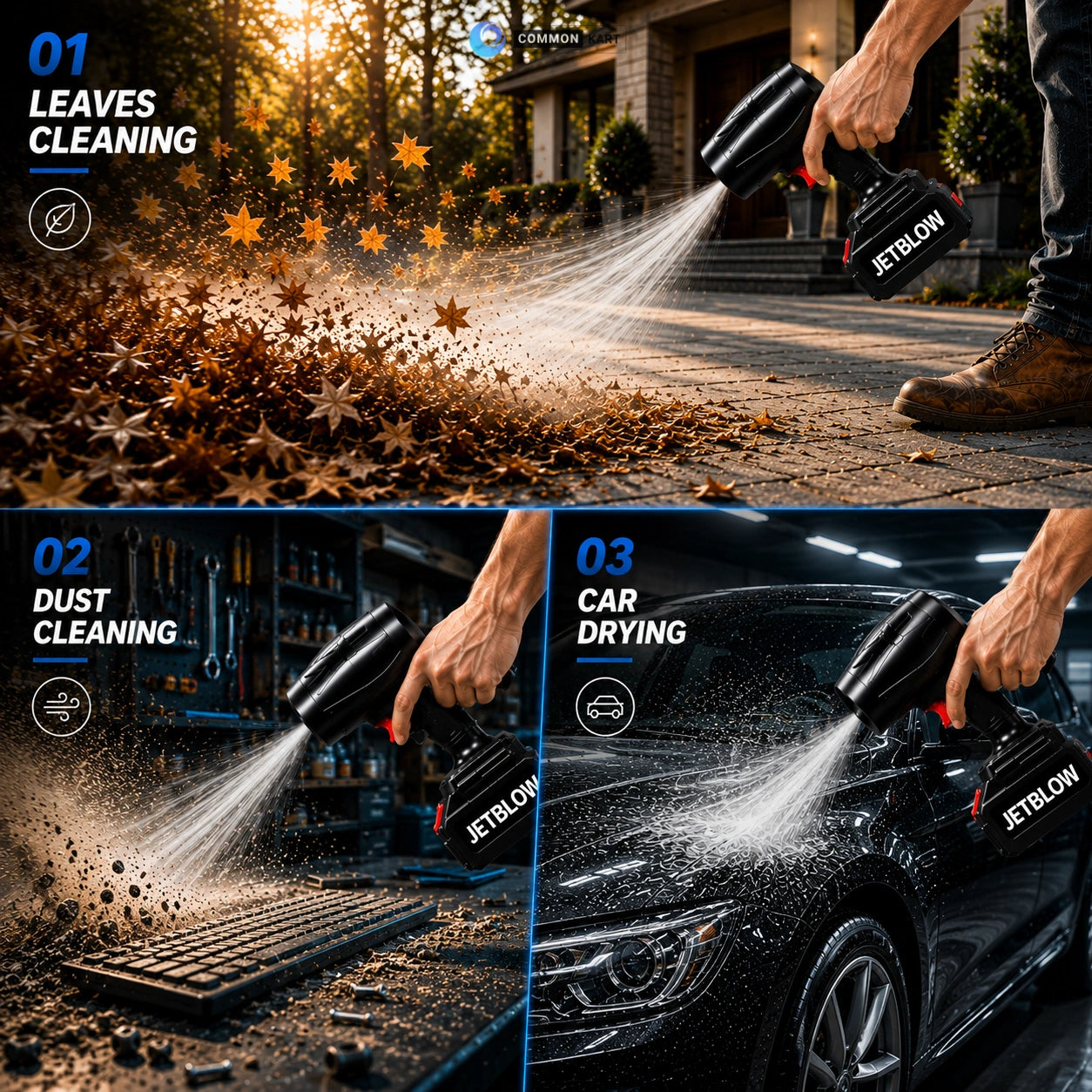 Jetblow™ Pro - Most Powerful Air Blower For Car, Home & Outdoor Space