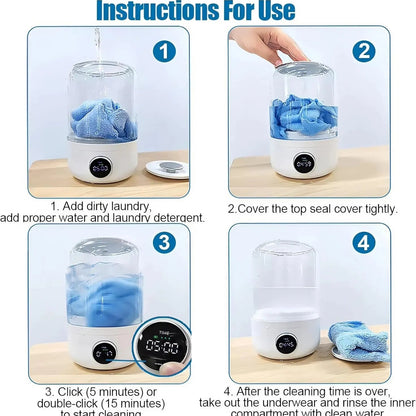 Portable Washing Machine - Digital Display